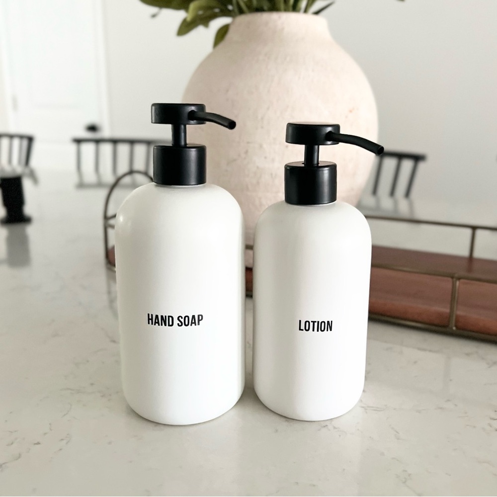 PUBLIC GOODS Stoneware Hand Soap & Lotion Dispenser Set